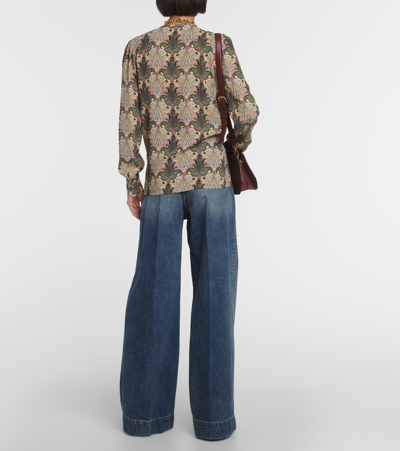 Shop Etro Printed Blouse In Multicoloured