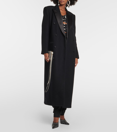 Shop Magda Butrym Wool-blend Coat In Black