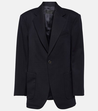 Nili Lotan Gael Boyfriend Jacket In Blue