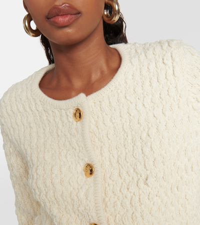 Shop Nili Lotan Bridget Virgin Wool Bouclé Jacket In White