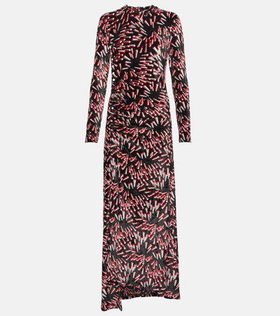 Rabanne Patterned Long Dress In Multicoloured