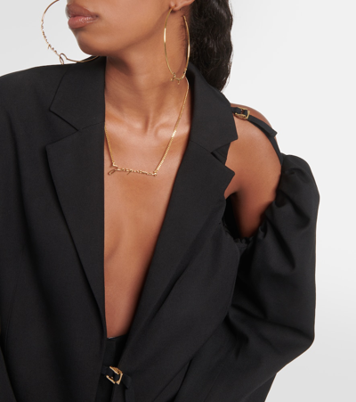 Jacquemus La Veste Galliga Linen-blend Blazer In Black