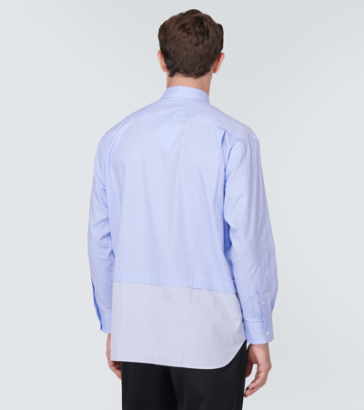 Shop Comme Des Garçons Homme Deux Cotton Shirt In Blue
