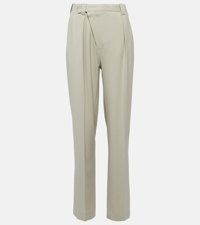 Shop Victoria Beckham Straight Pants In Green