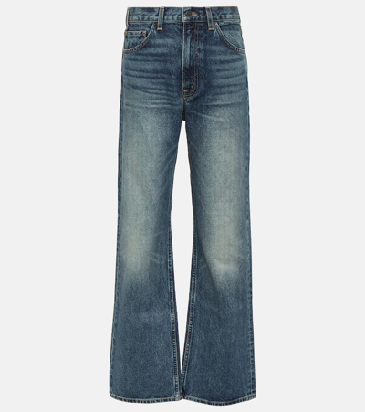 Shop Nili Lotan Mitchell Straight-leg Jeans In Blue