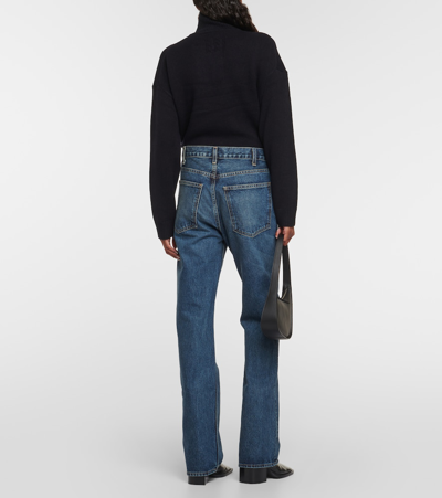 Shop Nili Lotan Mitchell Straight-leg Jeans In Blue