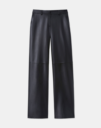 Shop Lafayette 148 Nappa Leather Sullivan Pant In Black