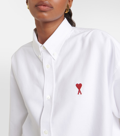 Ami Alexandre Mattiussi Oversized Cotton Shirt In White