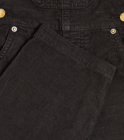 Bonpoint Hook-fastening Corduroy Dungarees In Black