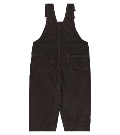Bonpoint Hook-fastening Corduroy Dungarees In Black