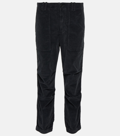 Shop Citizens Of Humanity Agni Cotton Corduroy Cargo Pants In Grey