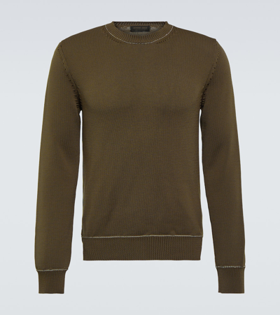 Shop Comme Des Garçons Homme Deux Crewneck Sweater In Brown