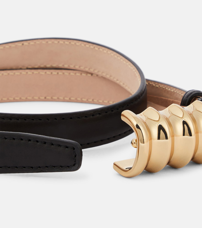 Khaite Black Small Julius Belt In Black