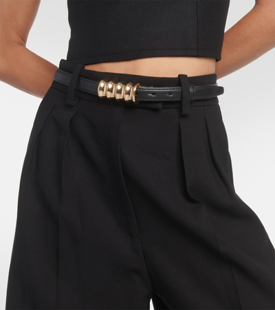 Khaite Black Small Julius Belt In Black