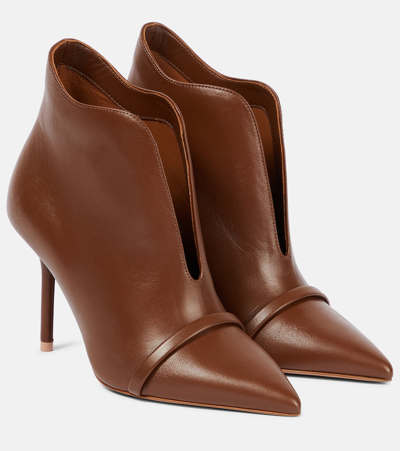 Shop Malone Souliers Cora Leather Ankle Boots In Brown
