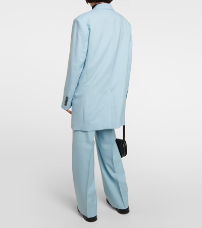 Ami Alexandre Mattiussi Oversize Single-breasted Blazer In Blue
