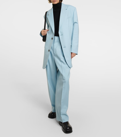 Ami Alexandre Mattiussi Oversize Single-breasted Blazer In Blue