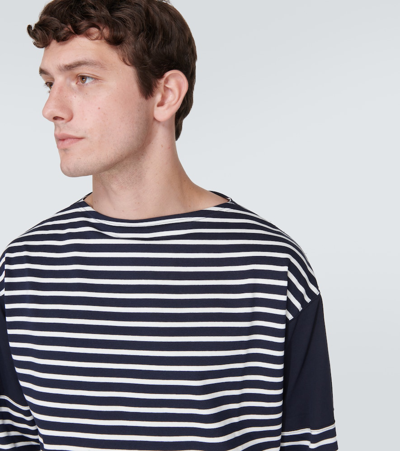 Shop Comme Des Garçons Homme Deux Comme Des Garçons Homme Striped Cotton Jersey T-shirt In Multicoloured