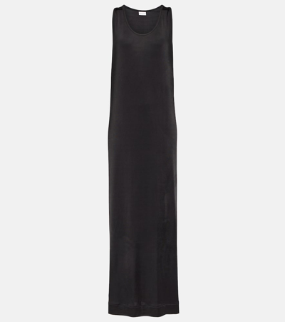 Shop Dries Van Noten Hunetas Jersey Maxi Dress In Black