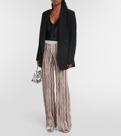 Shop Missoni Sequined Straight Pants In Multicoloured