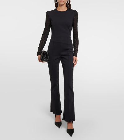 Wolford X Simkhai Intricate Pattern Flared Pants In Black
