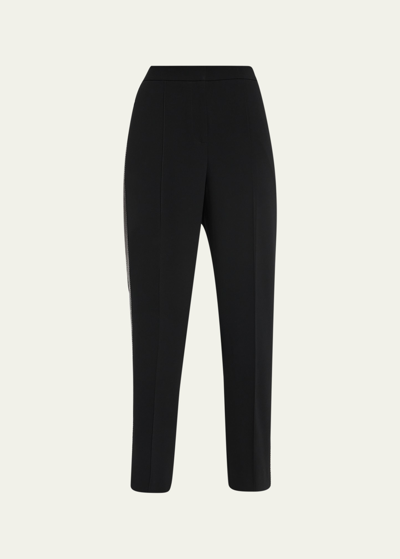 Shop Kobi Halperin Bonnie High-rise Sequined Pants In Black