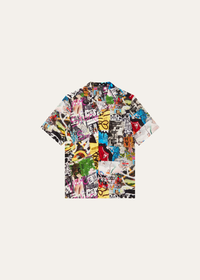 Shop Ksubi Men's Kulture Graphic Resort Shirt In Assorted