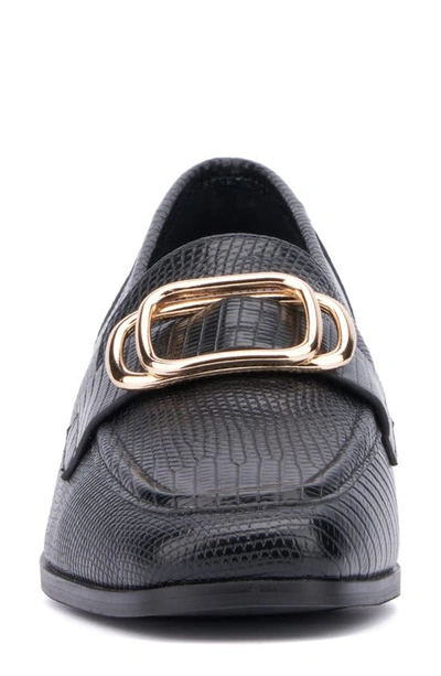 Shop New York And Company Ramira Buckle Loafer In Black