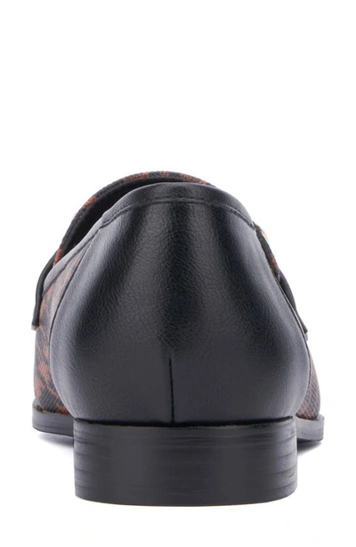 New York And Company Ramira Buckle Loafer In Brown Black