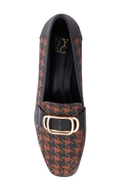 New York And Company Ramira Buckle Loafer In Brown Black