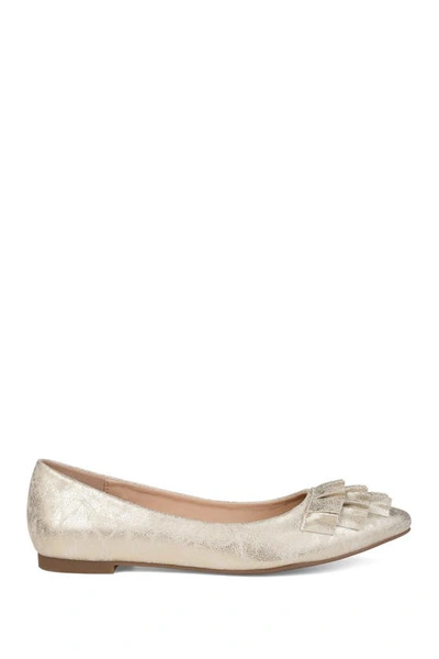 Journee Collection Womens Judy Slip-on Pointed Toe Ballet Flats In Gold
