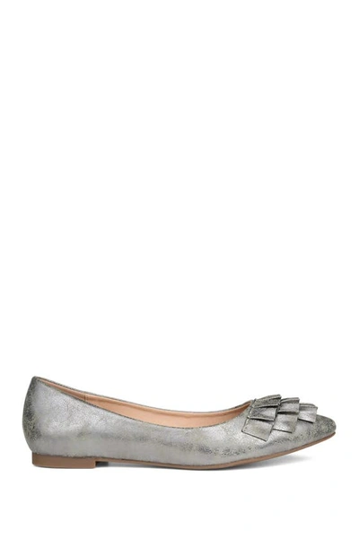 Journee Collection Journee Judy Flat In Pewter
