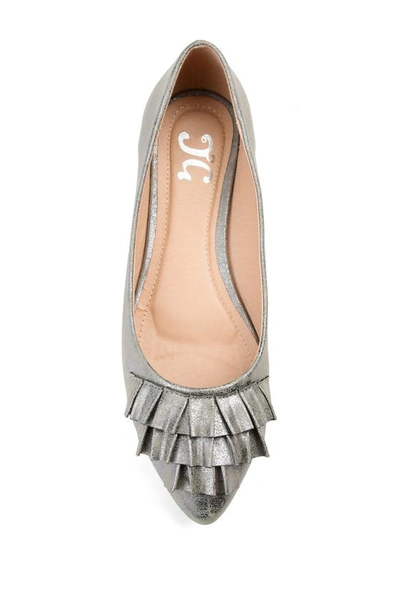 Journee Collection Journee Judy Flat In Pewter