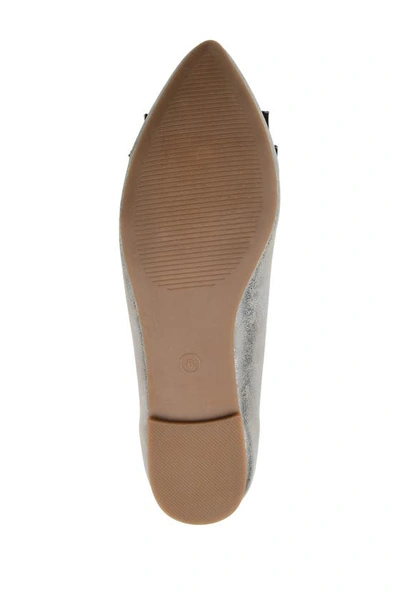 Shop Journee Collection Judy Flat In Pewter