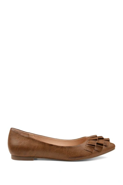 Shop Journee Collection Judy Flat In Tan