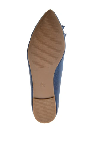 Journee Collection Women's Judy Ruffled Ballet Flats In Blue