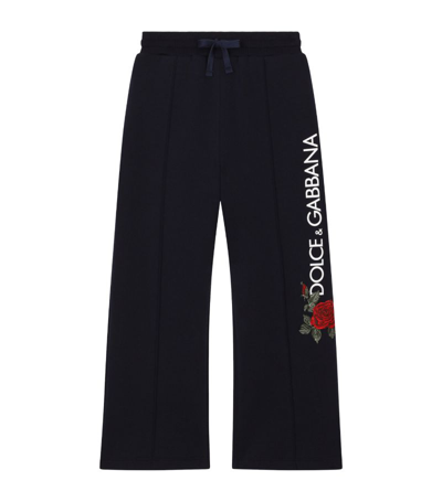 Shop Dolce & Gabbana Logo Print Sweatpants (2-6 Years) In Multi