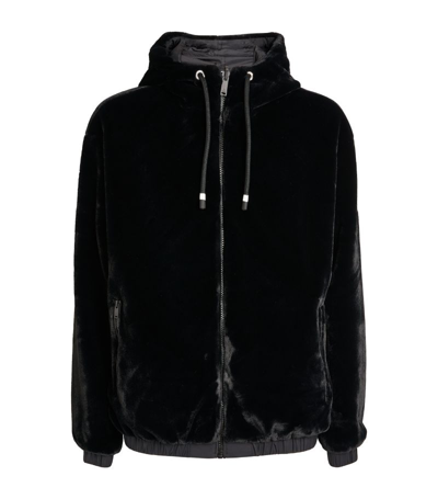 Shop Moose Knuckles Reversible Hooded Jacket In Black