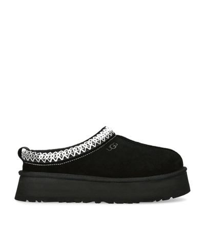 Shop Ugg Suede Tazz Slippers In Black