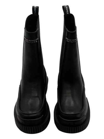 Shop Armani Exchange Boots In Black