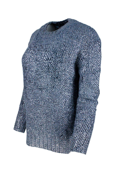 Shop Ermanno Scervino Sweaters In Blue