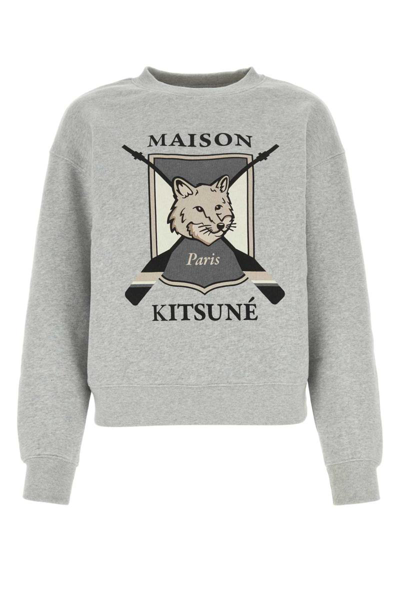 Shop Maison Kitsuné Maison Kitsune Sweatshirts In Grey