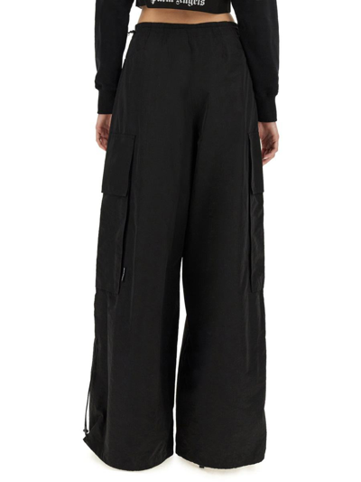 Shop Palm Angels Cargo Pants In Black