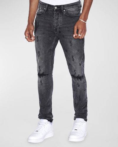 Shop Ksubi Men's Van Winkle Static Skinny Jeans In Black