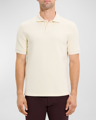 Shop Theory Men's Delroy Solid Polo Shirt In Ivory