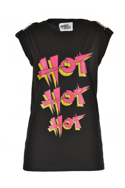 Shop Jeremy Scott Cotton T-shirt In Black