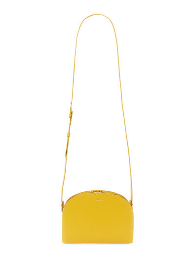 Shop Apc Mini Demi Lune Bag In Yellow
