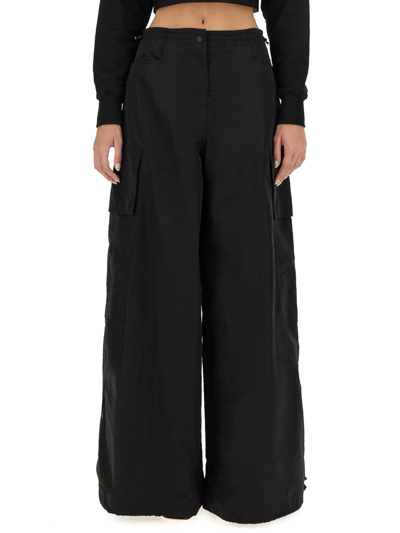 Shop Palm Angels Cargo Pants In Black