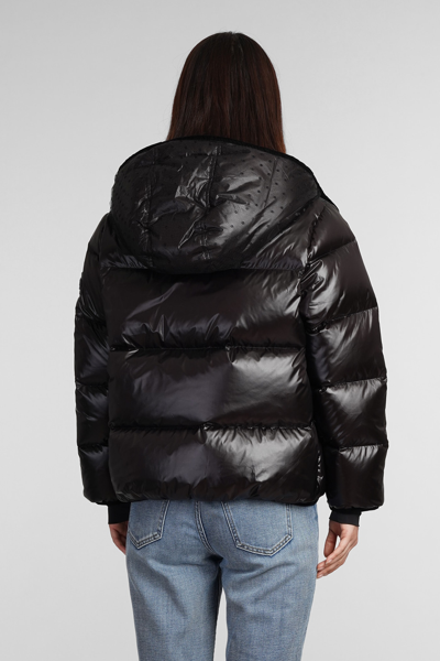Red Valentino Redvalentino Tulle Down Jacket In Black