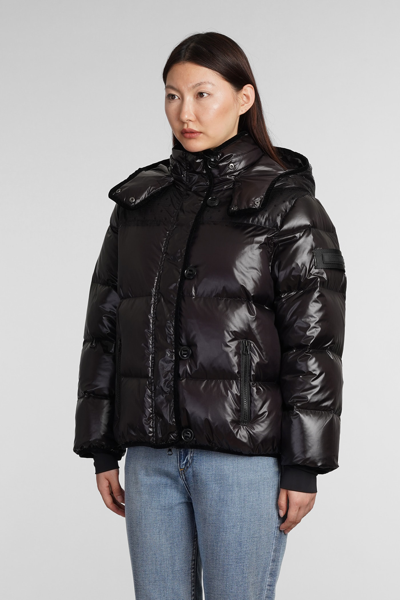Red Valentino Redvalentino Tulle Down Jacket In Black